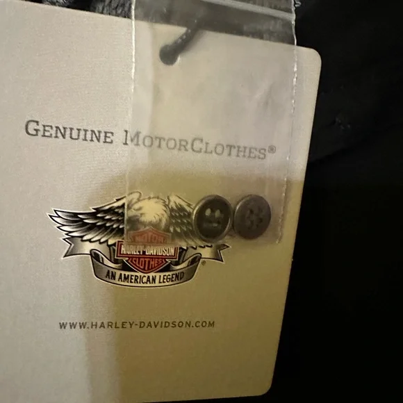 Harley Davidson three-quarter sleeve lace inset blouse - Picture 4 of 9